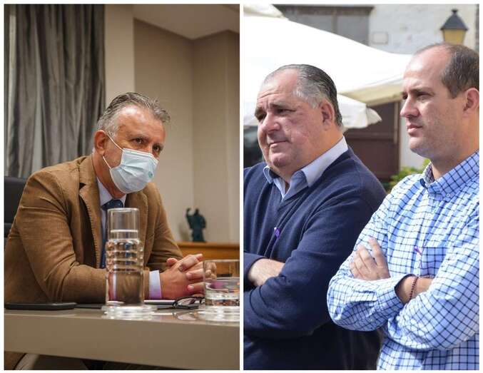 Ángel Víctor y el concejal Juan Martel y el gerente de Gestel, Jesús Suárez/TA.